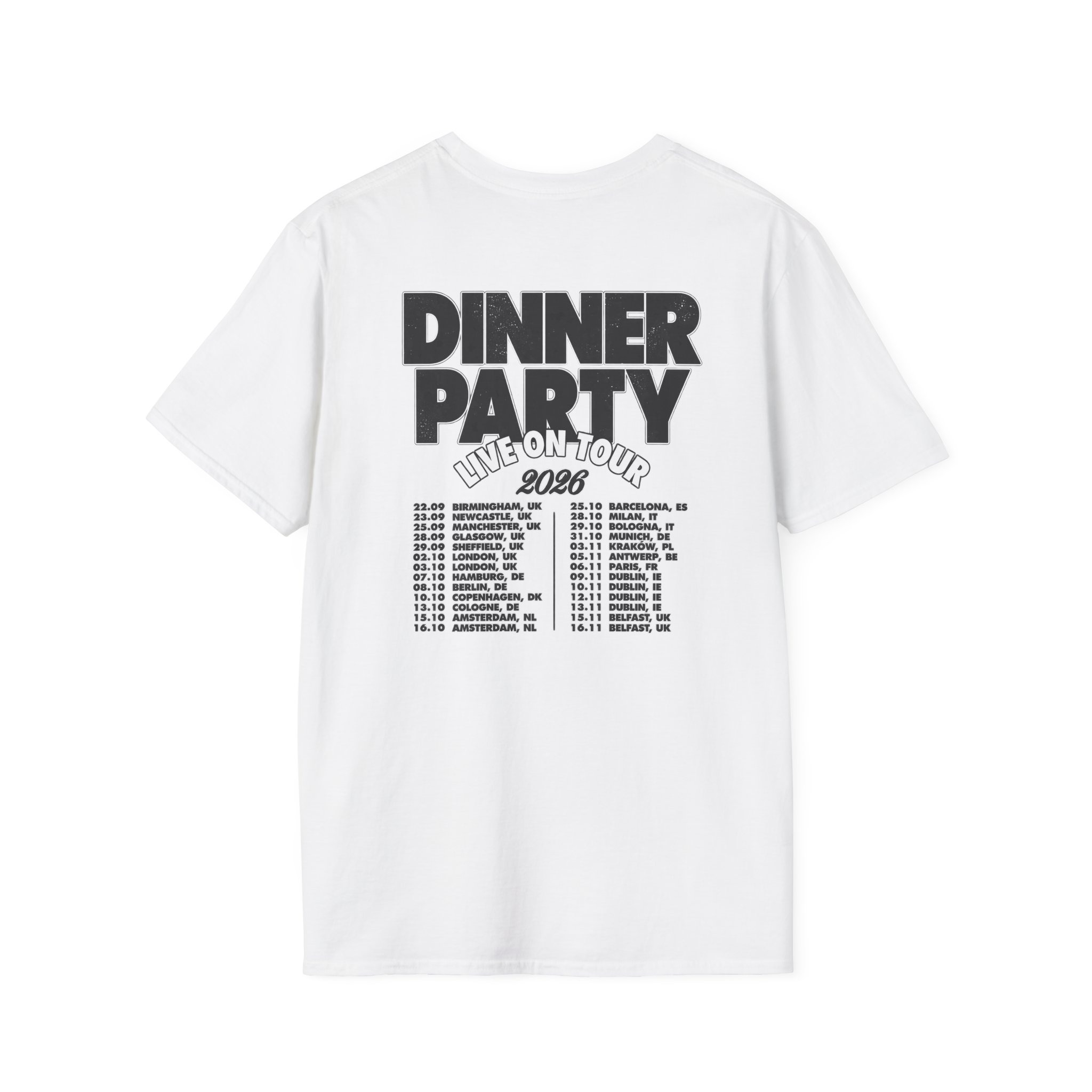 Niall Horan Dinner Party Live On Tour 2026 Shirt - Image 2
