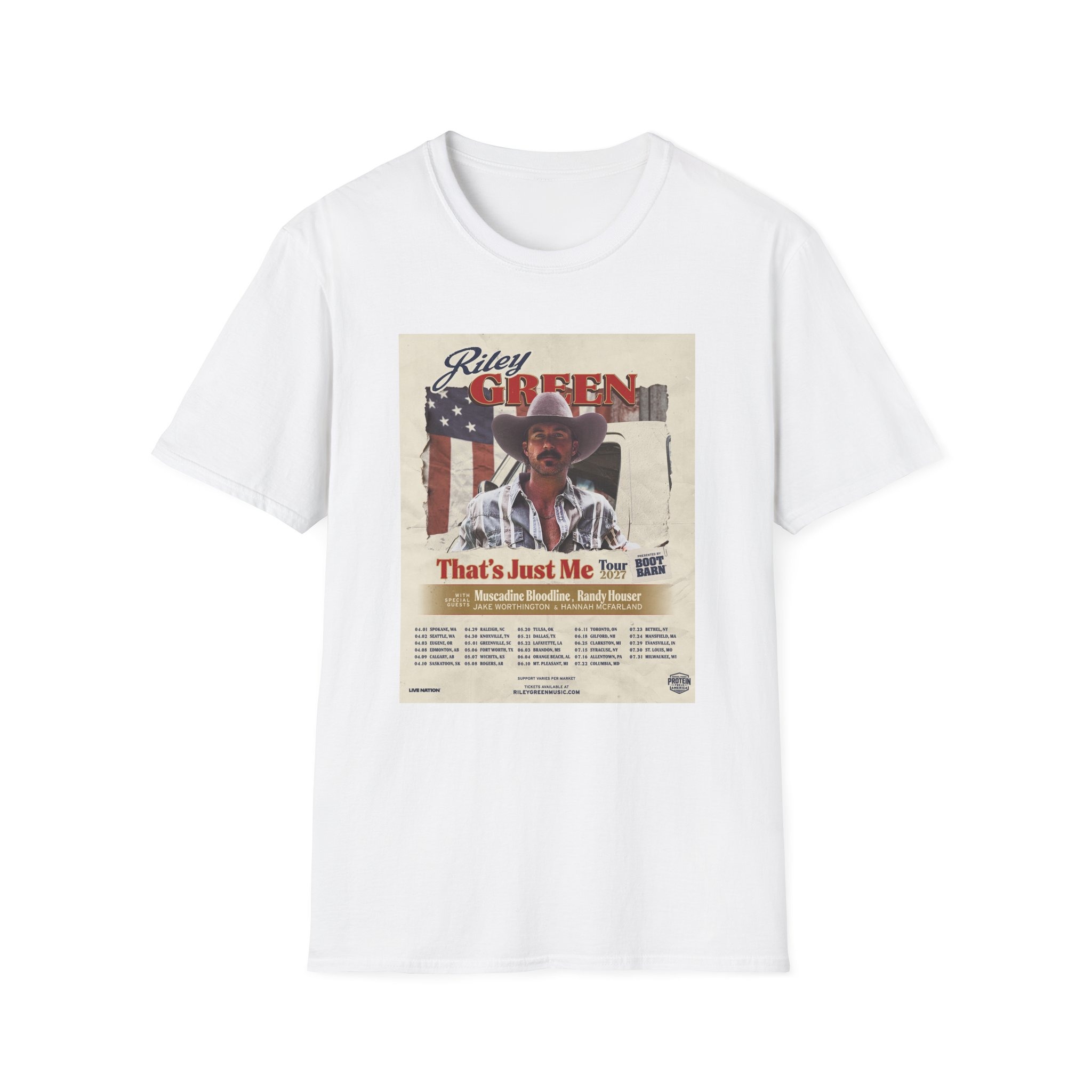 Riley Green That's Just Me Tour 2027 Shirt