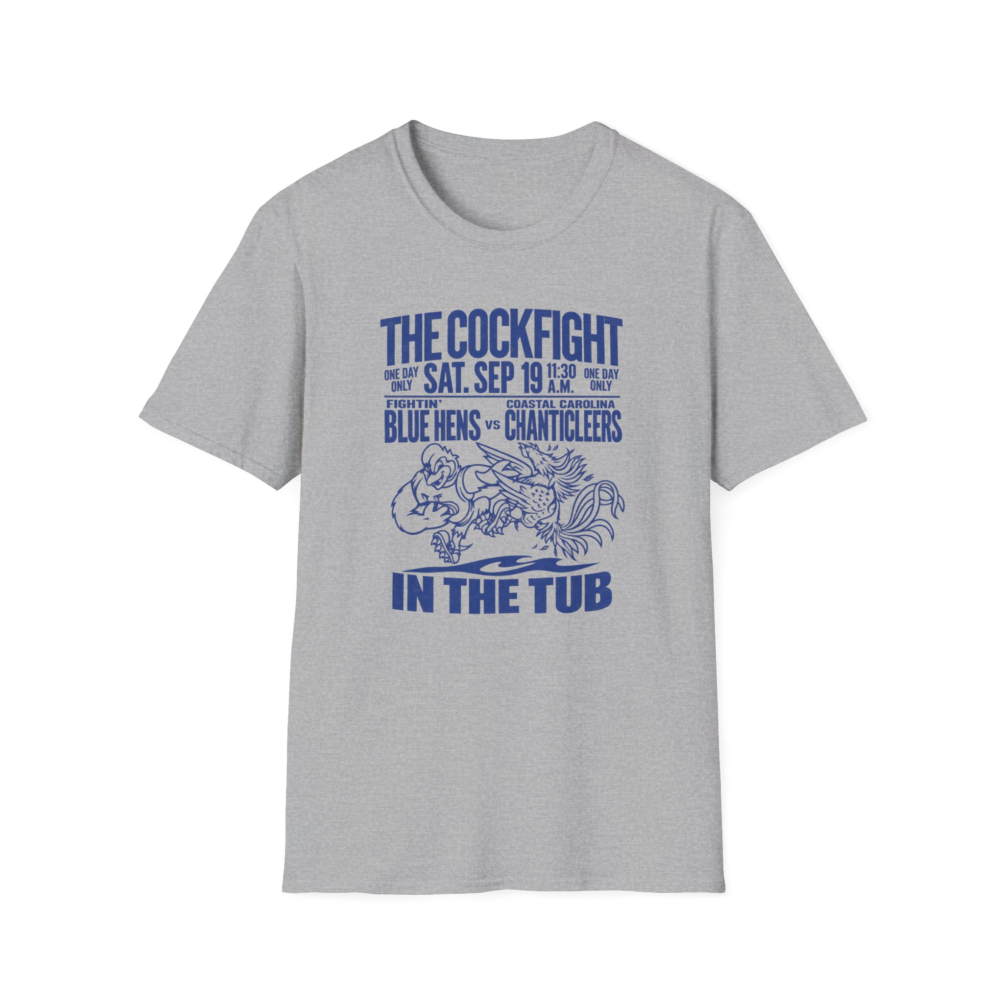 Delaware Fightin Blue Hens football The Cockfight In The Tub Shirt - Image 2