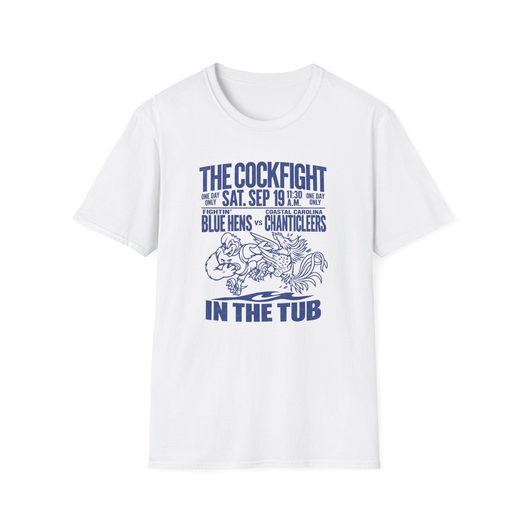 Delaware Fightin Blue Hens football The Cockfight In The Tub Shirt