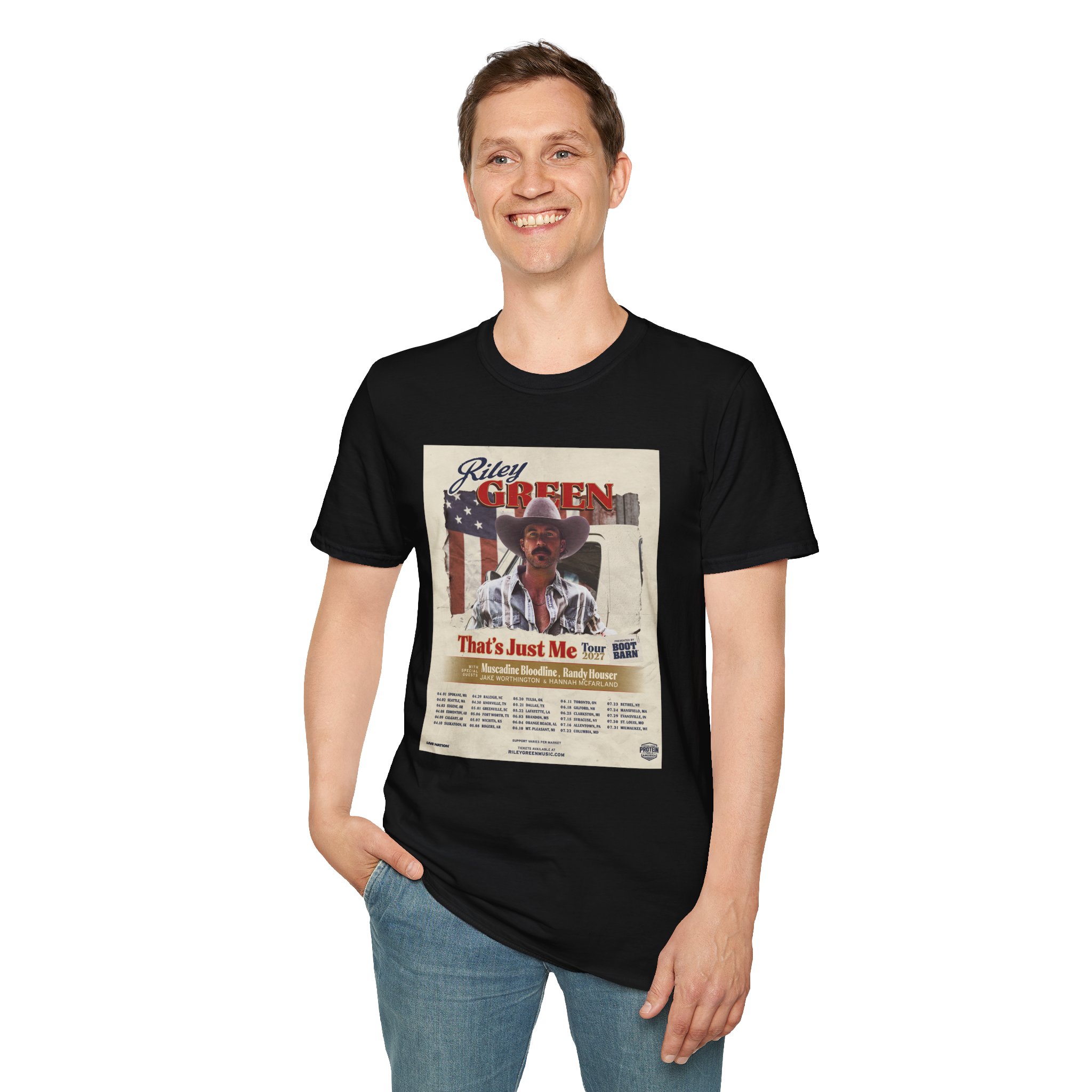 Riley Green That's Just Me Tour 2027 Shirt - Image 5